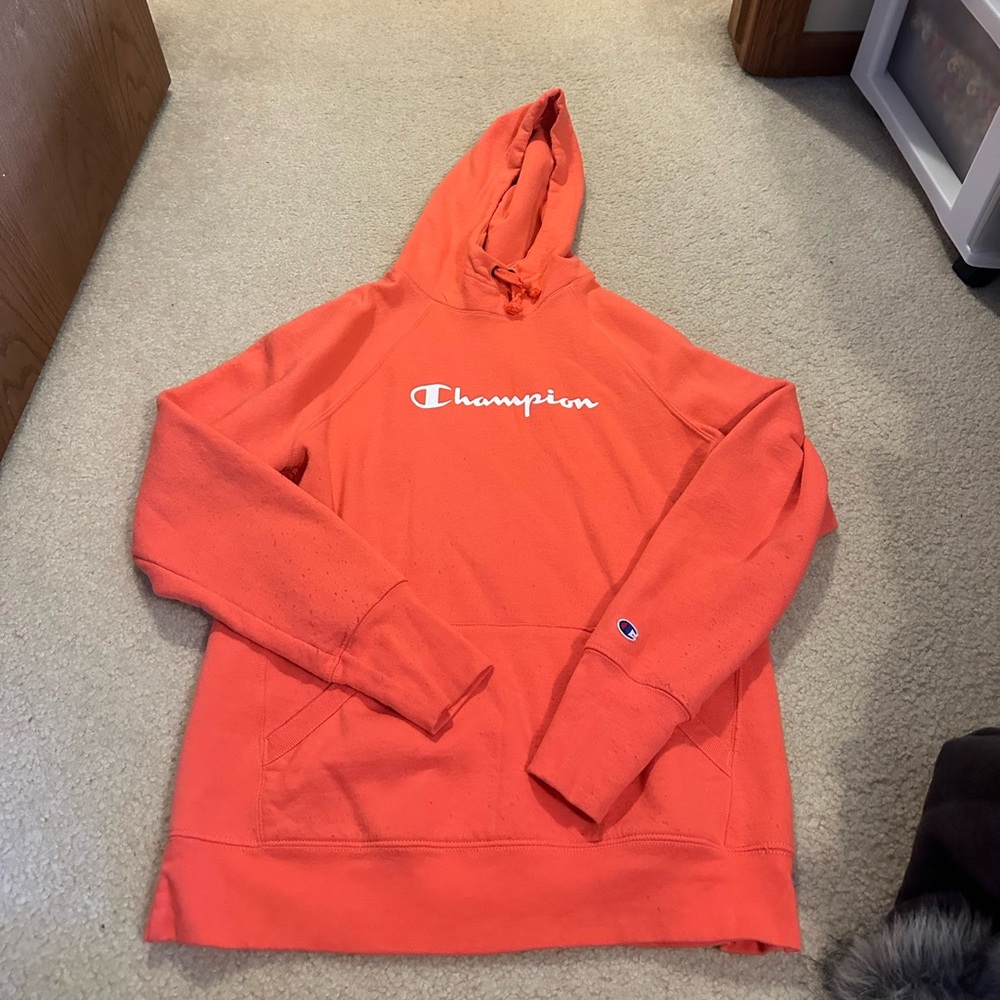 Coral Orange Champion Sweatshirt